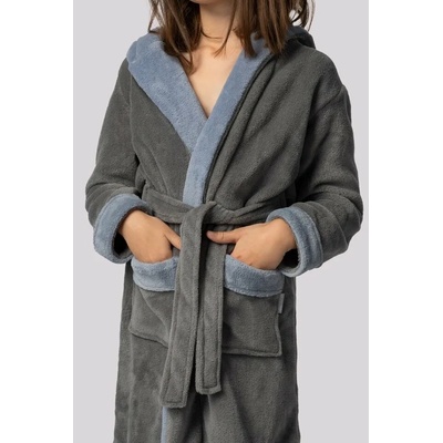 Envie Dětský župan Delfino - s kapucí Šedo-modrá – Hledejceny.cz