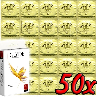 GLYDE Maxi - Premium Vegan Condoms 50 pack