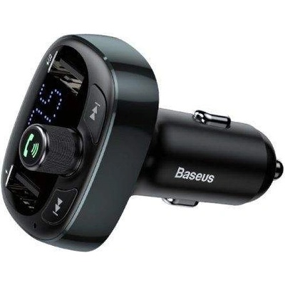 Baseus T-Typed Bluetooth FM Transmitter CCTM-01 - блутут FM трансмитер и зарядно за кола за мобилни устройства (черен)