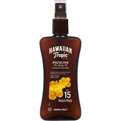 Hawaiian Tropic Protective Dry Oil 200ml Protector - Brown (SPF 15)