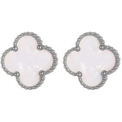 Majya Strieborné náušnice LUCKY SPARK white 11820