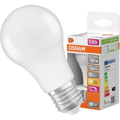Osram LED žiarovka E27 A60 8,8W = 60W 806lm 2700K Warm 220° SUPERSTAR Dimmable