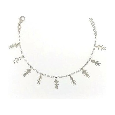 Infinitysilver stříbrný dětský náramek holka kluk 181040