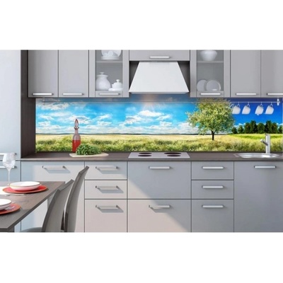 DIMEX ART Фототапет за кухня - дърво в поляната 260 x 60 см