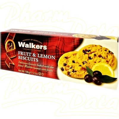 Walkers sušenky s hrozinkami a citrón. kůrou 150 g