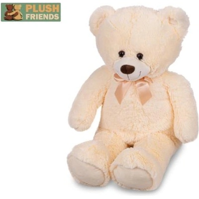 Mikro Plush Friends плюшено мече 80см бежово с панделка