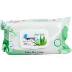 Spring Line Мокри кърпи 120бр - Алое вера (273)