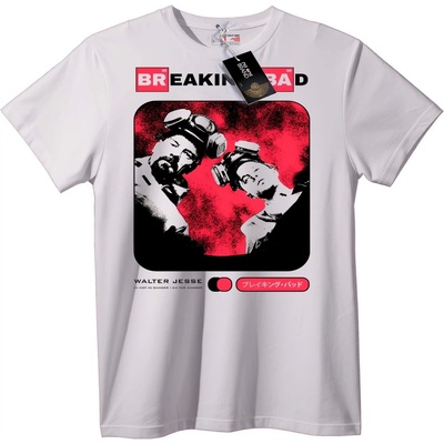 NOONEBRAND Тениска Breaking Bad Хайзенберг и Джеси - M, Black