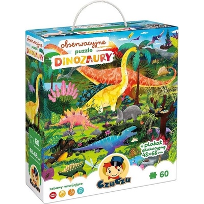 CzuCzu Poznávací Dinosauři s naučným plakátem 60 dílků