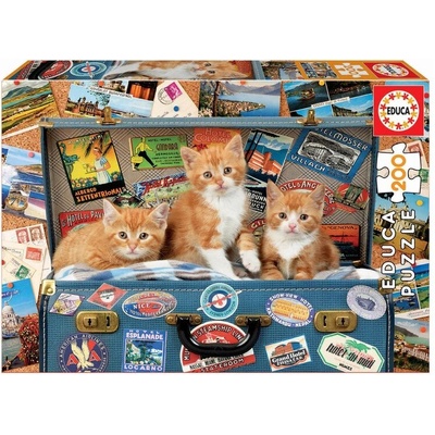 Educa Котенца на път - пъзел 200 части (edu18065)