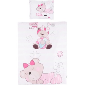 Chipolino Спален комплект Chipolino - Розово мече, 5 части (SPCET502402)