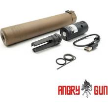 Angry Gun nasvětlovací tlumič QD SOCOM762 s ražením 14 mm Písková