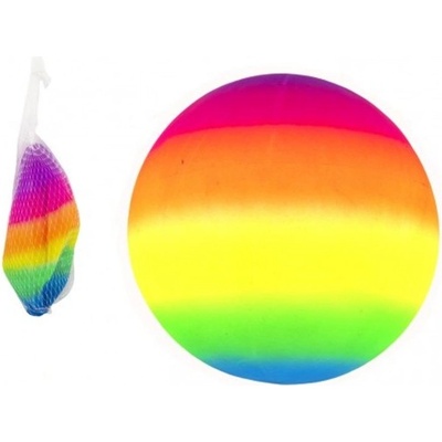Teddies Míč duhový gumový nenafouknutý 23cm