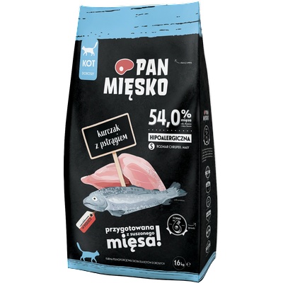 Pan Mięsko Пилешко с пъстърва s 1, 6 кг за котки