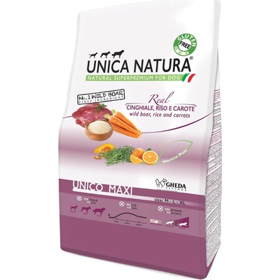 Gheda Unica Natura Maxi Wild boar rice and carrots 12 kg