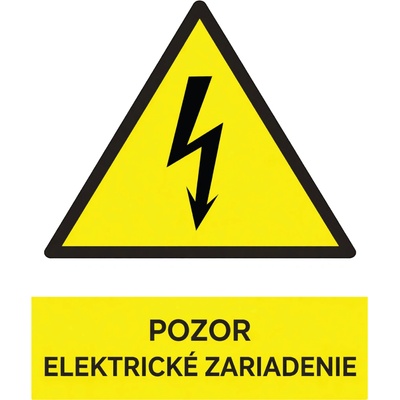 Traiva Tabuľka Pozor elektrické zariadenie