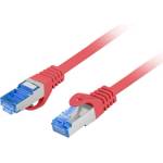 Lanberg пач кабел Cat6a S/FTP LSZH CCA 0, 5 м, червен PCF6A-10CC-0050-R (PCF6A-10CC-0050-R)