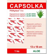 Fixaplast Capsolka - kapsaicínová náplast s Aloe vera 13 cm x 18 cm