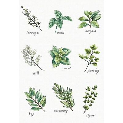 Luca-S Подправки и билки - гоблен със схема b2345