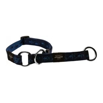 Rogz Alpinist Web Half-Check Collar XLarge - Нашийник тип душач за кучета 25мм/-43-73 см. син