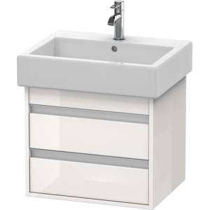 Duravit Ketho - Шкафче за умивалник 48x55x44 см, 2 чекмеджета, лъскаво бяло KT663602222 (KT663602222)