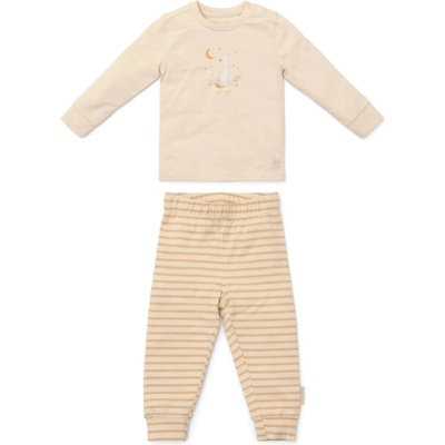 Little Dutch Детска пижама от две части Little Dutch Natural Stripes - 86-92 cm, 1-2 г, Sand (CL24296047)