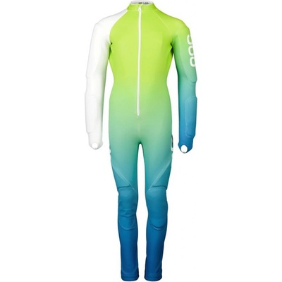 POC Juniorská závodní kombinéza Skin GS JR Speedy Gradient Opal Blue/Fluorescent Yellow/Green