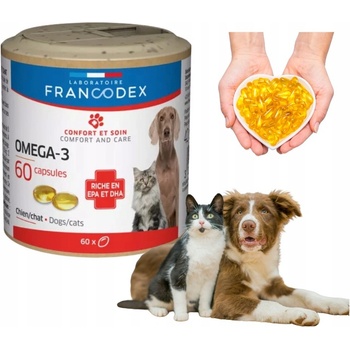 Francodex Omega 3 Capsules pes kočka 60 tbl