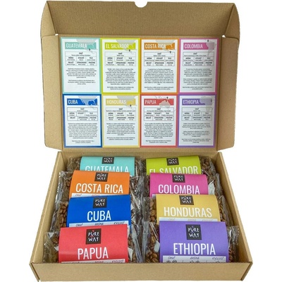 Pure way Degustačný set odrodových káv 0,8 kg