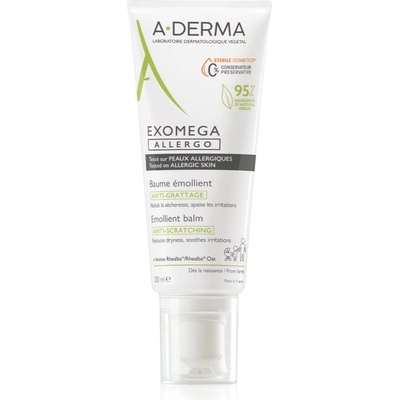 A-DERMA Exomega Control Allergo хидратиращ крем за подсилване на защитната бариера на чувствителна и атопична кожа 200ml