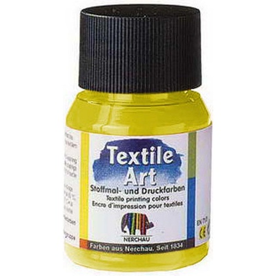 Farba na svetlý textil 59 ml Žltá