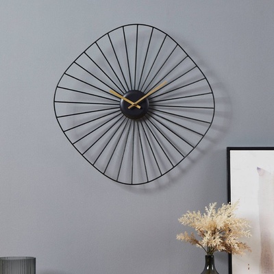 EGLO 425513 - Стенен часовник MATSUMOTO 1xAA 50x50 см черен (EG425513)