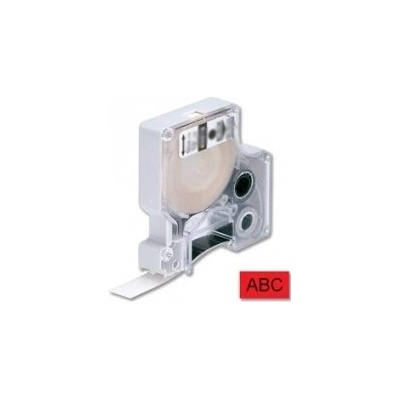 Originálny páska do tiskárny Dymo štítků, Dymo, 45017, S0720570, černý tisk/červený podklad, 7m, 12mm, D1