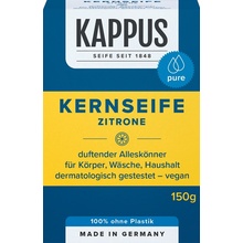 Kappus Kernseife Citron univerzálne tvrdé prírodné mydlo vyrobené z prírodných látok 150 g