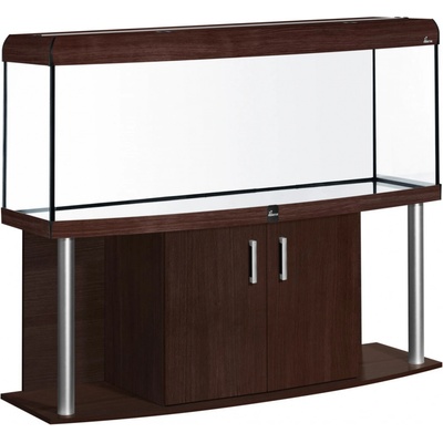 Diversa Comfort LED akvarijní set vypouklý hliník wenge 375 l