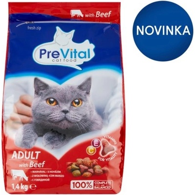 PreVital Naturel cat hovädzie 1,4 kg