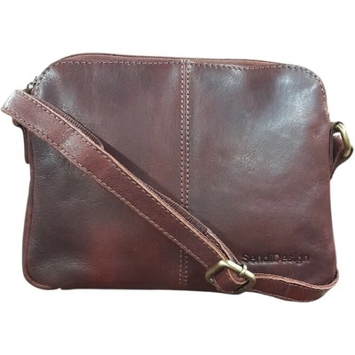 Sendi Desing kabelka crossbody hnědá V-801 R.BROWN
