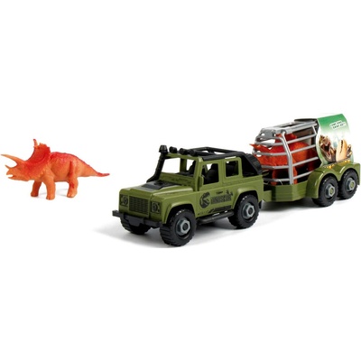 Wiky Vehicles skrutkovacie s vlečkou a dinosaurom 34 cm