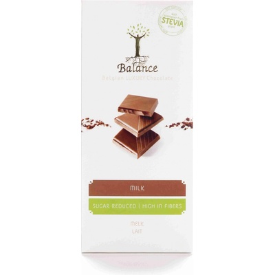 Balance STEVIA mliwčná čokoláda bez přidaného cukru 85 g