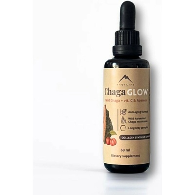 Hrotlife Chagaglow tinktura s vitamínem C, B6 a B12 60 ml