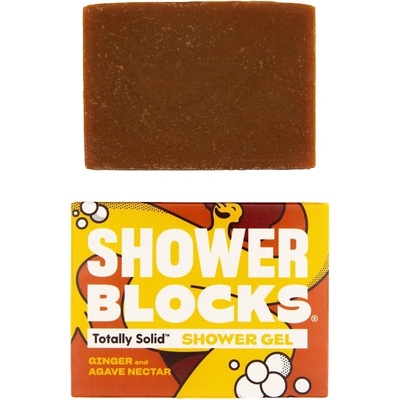 Shower Blocks Solid Shower Gel - Ginger & Agave Nectar Цвят: оранжев