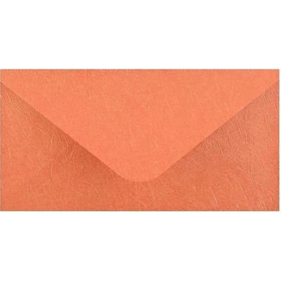 Obálka DL 112x219 mm metal.s ražbou, Oranžová
