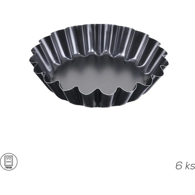 Orion Forma na koláč s vlnitým okrajom Tortelettes 6 ks 9cm výška 2cm