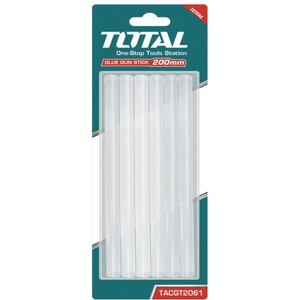 TOTAL Силиконови пръчки за топло лепене TOTAL, прозрачни, Ø 11.2mm x 20cm, 6 броя (TL TACGT2061)