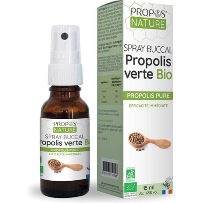 Propos Nature Bio Ústní sprej s organickým zeleným propolisem 15 ml – Hledejceny.cz