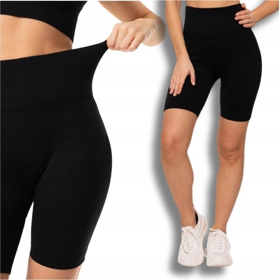 Moraj čierne dámske cyklistické šortky Push Up