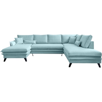 Miuform Светлосин U-образен разтегателен диван, десен ъгъл Charming Charlie - Miuform (Charming Charlie LCBKL-2Q-HAEECR lin11)