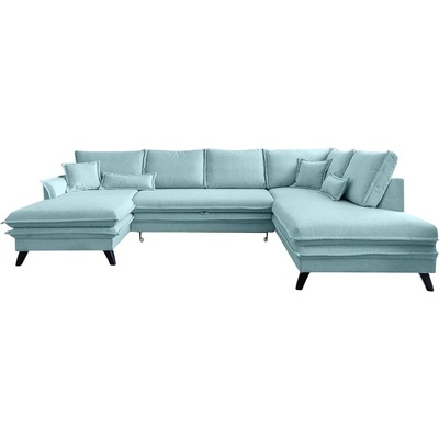 Miuform Светлосин U-образен разтегателен диван, десен ъгъл Charming Charlie - Miuform (Charming Charlie LCBKL-2Q-HAEECR lin11)