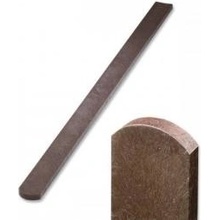 TRANSFORM Plastová plotovka 78x21, 1,5m, s půlkulatou hlavou, H