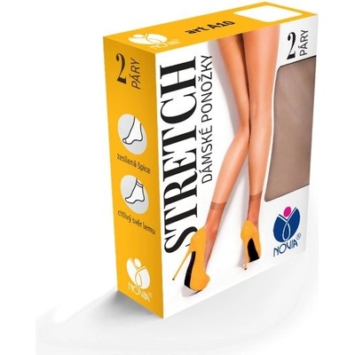 Novia dámské ponožky Stretch 2 páry tělová